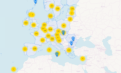 EU map of energy communities 