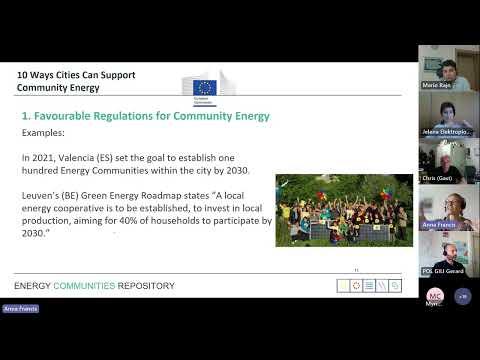 Webinar: Cities and citizens - learning from new dream teams for energy communities (13 June 2023)