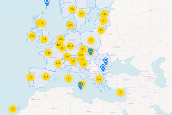 EU map of energy communities 